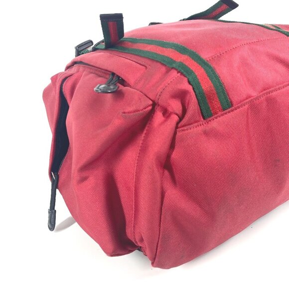 GUCCI Black Canvas Backpack